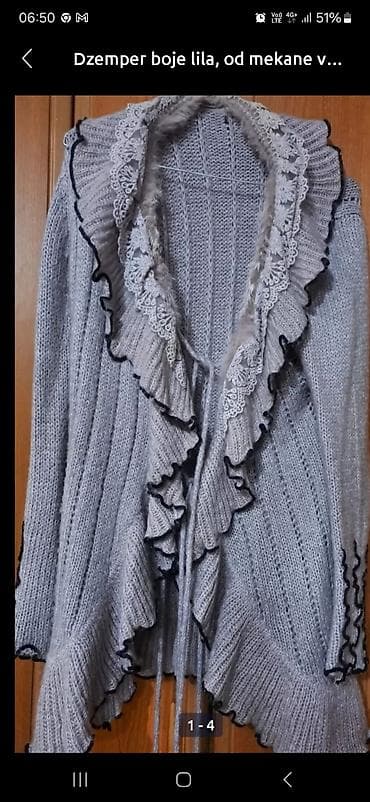 Dzemper boje lavande od vune na karnere, vrlo lep.i elegantan, kao na lalafo.rs — 1 Dzemper boje lavande od vune na karnere, vrlo lep.i elegantan, kao — 1