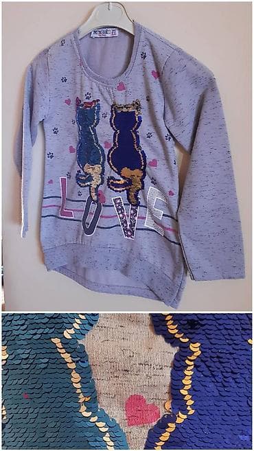Dečja dukserica Modern Kids Wear, veličina 140 (za 9–10 godina). Siva na lalafo.rs — 2 Dečja dukserica Modern Kids Wear, veličina 140 (za 9–10 godina). Siva — 2
