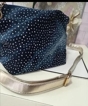 Prelepa tašnica, teksas sa cirkonima uvoz francuska savrsena unikat na lalafo.rs — 6 Prelepa tašnica, teksas sa cirkonima uvoz francuska savrsena unikat — 6