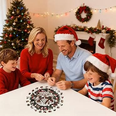 Christmas drvene puzzle NOVO Drvena slagalica 2 u 1 – Božićna kućica na lalafo.rs — 4 Christmas drvene puzzle NOVO Drvena slagalica 2 u 1 – Božićna kućica — 4