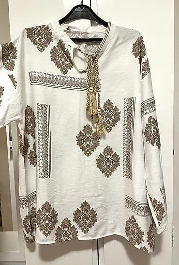 Oversize kosulja sa etno motivima na lalafo.rs Oversize kosulja sa etno motivima
