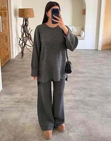 Ženski pleteni komplet – džemper i pantalone - Dvodijelni set od na lalafo.rs — 1 Ženski pleteni komplet – džemper i pantalone - Dvodijelni set od — 1