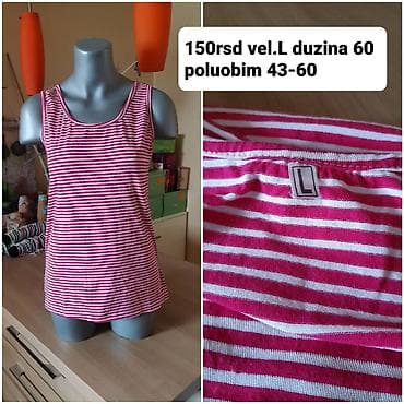 kom sa etiketom: Ženska majica bez rukava na pruge - Model: klasična potkošulja/majica at lalafo.rs — 1 kom sa etiketom: Ženska majica bez rukava na pruge - Model: klasična potkošulja/majica — 1