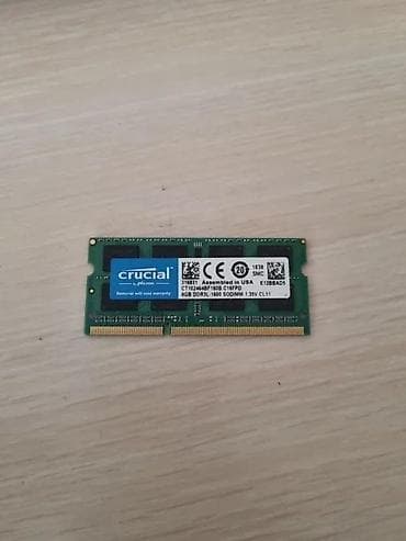 Crucial 8GB DDR3 PC3L 1600MHz. Ispravna na lalafo.rs Crucial 8GB DDR3 PC3L 1600MHz. Ispravna