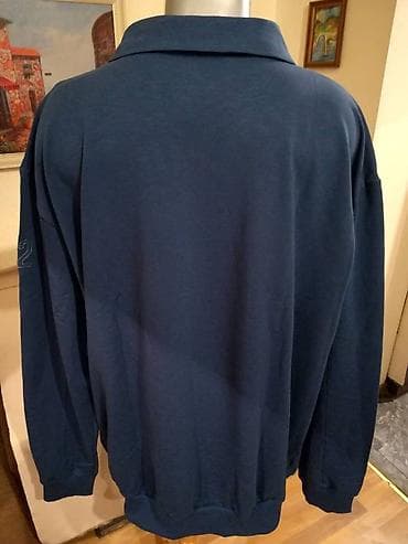 Novi muski duks sa kragnom u velikom broju Benx 5XL Plavi na lalafo.rs — 4 Novi muski duks sa kragnom u velikom broju Benx 5XL Plavi — 4