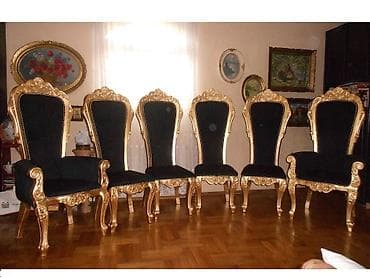 Stilske stolice: Stilske trpezarijske stolice,sto,Roma,puno drvo.Novo na lalafo.rs — 2 Stilske stolice: Stilske trpezarijske stolice,sto,Roma,puno drvo.Novo — 2