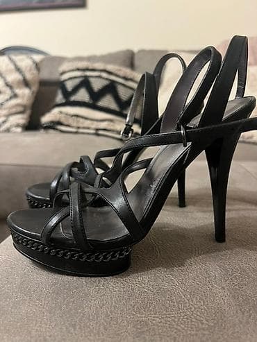 GUESS ženske sandale na visoku potpeticu - Boja: crna - Materijal na lalafo.rs — 1 GUESS ženske sandale na visoku potpeticu - Boja: crna - Materijal — 1