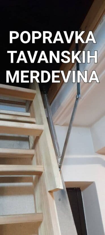 Popravka tavanskih merdevina Specijalizovana usluga održavanja i na lalafo.rs Popravka tavanskih merdevina Specijalizovana usluga održavanja i