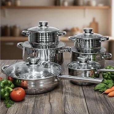 Komplet posuđa od nerđajućeg čelika – više delova za svakodnevno na lalafo.rs Komplet posuđa od nerđajućeg čelika – više delova za svakodnevno