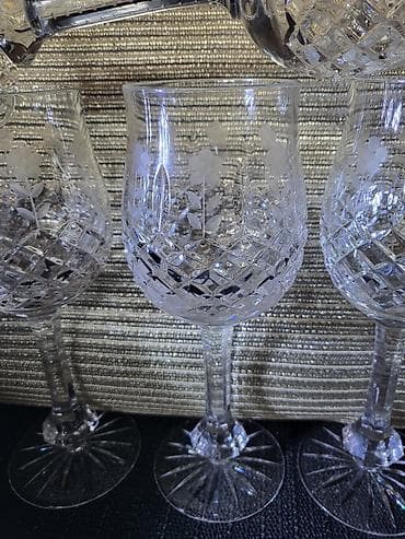 Home & Garden: Case kristal,gravura za vino 80te.god. Masivne case kristal za vino at lalafo.rs — 3 Home & Garden: Case kristal,gravura za vino 80te.god. Masivne case kristal za vino — 3