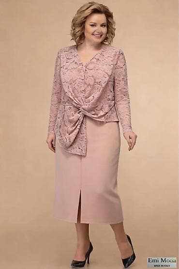 Elegantna ženska haljina sa čipkanim gornjim delom i efektom čvora - na lalafo.rs — 3 Elegantna ženska haljina sa čipkanim gornjim delom i efektom čvora - — 3