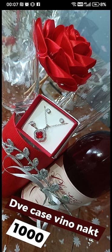 Romantični poklon set: - 2 elegantne čaše za vino sa dekorom - Boca na lalafo.rs Romantični poklon set: - 2 elegantne čaše za vino sa dekorom - Boca