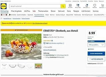 Home Decor: ERNESTO korpa za voće, metalna - Materijal: metal (gvožđe), bez BPA - at lalafo.rs — 1 Home Decor: ERNESTO korpa za voće, metalna - Materijal: metal (gvožđe), bez BPA - — 1