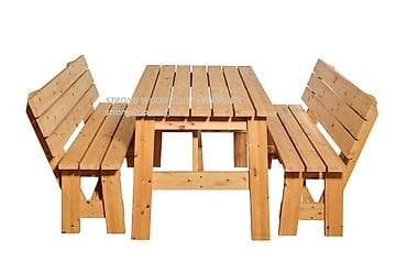 Komplet drvenog stola za piknik sa dve integrisane klupe, idealan za na lalafo.rs — 1 Komplet drvenog stola za piknik sa dve integrisane klupe, idealan za — 1