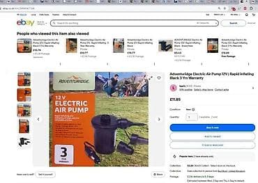 Kompresori za vazduh: Električna vazdušna pumpa 12 V – Adventuridge - Napajanje: 12 V DC na lalafo.rs — 5 Kompresori za vazduh: Električna vazdušna pumpa 12 V – Adventuridge - Napajanje: 12 V DC — 5