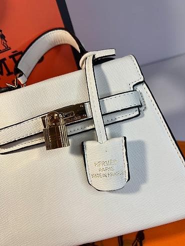 eko koza sa: Hermès mini torba - Boja: bela sa crnim obrubima - Materijal na lalafo.rs — 4 eko koza sa: Hermès mini torba - Boja: bela sa crnim obrubima - Materijal — 4