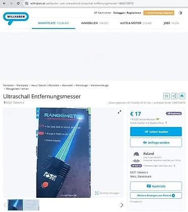 Measuring Tools & Instruments: Ultrazvučni merač distance – Rangemeter (ultrasonic sensor by at lalafo.rs — 1 Measuring Tools & Instruments: Ultrazvučni merač distance – Rangemeter (ultrasonic sensor by — 1