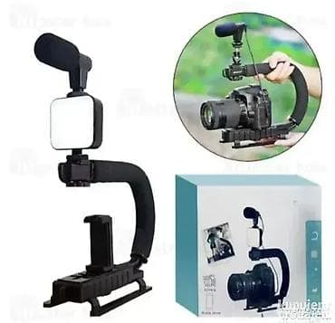 Stabilizator za Slikanje i Snimanje sa Mikrofonom 🎥🎤 Odličan set za na lalafo.rs — 3 Stabilizator za Slikanje i Snimanje sa Mikrofonom 🎥🎤 Odličan set za — 3
