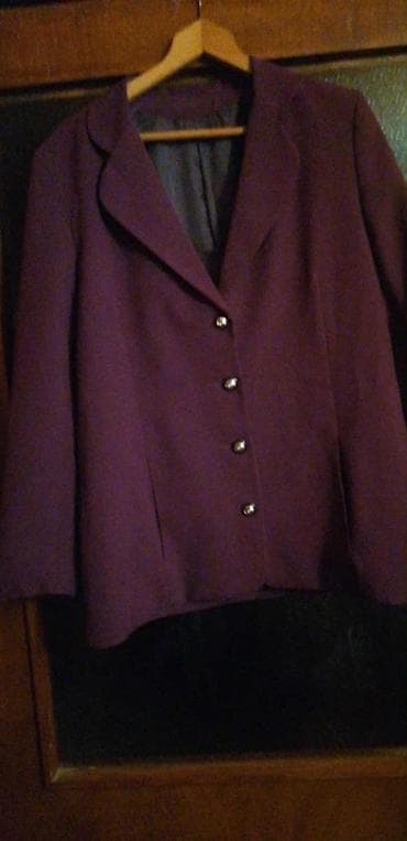 Ženska elegantna jakna/sako – tamnoljubičaste boje. Klasičan kroj sa na lalafo.rs — 2 Ženska elegantna jakna/sako – tamnoljubičaste boje. Klasičan kroj sa — 2