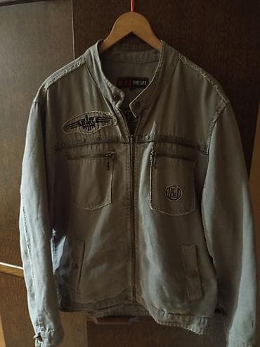 Diesel muska jakna Original/maslinasta, casual biker stil - at lalafo.rs Diesel muska jakna Original/maslinasta, casual biker stil -