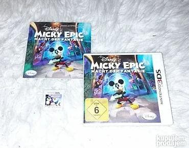 Prodajem original igru za Nintendo 3DS i 2DS konzole - Epic Mickey na lalafo.rs Prodajem original igru za Nintendo 3DS i 2DS konzole - Epic Mickey