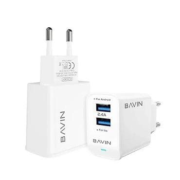 Žičani punjači za telefone: BAVIN zidni punjač sa kablom – Dual USB, brzo punjenje - Dva USB na lalafo.rs — 5 Žičani punjači za telefone: BAVIN zidni punjač sa kablom – Dual USB, brzo punjenje - Dva USB — 5