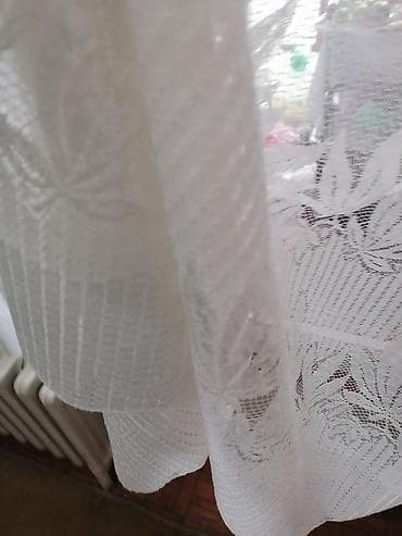 Zavese od bele čipke – klasičan model sa floralnim motivima - na lalafo.rs — 4 Zavese od bele čipke – klasičan model sa floralnim motivima - — 4