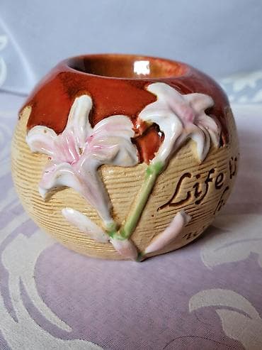 Svecnjak nov rucni rad 80te. Svecnjak za okrugle i visoke svece na lalafo.rs — 3 Svecnjak nov rucni rad 80te. Svecnjak za okrugle i visoke svece — 3