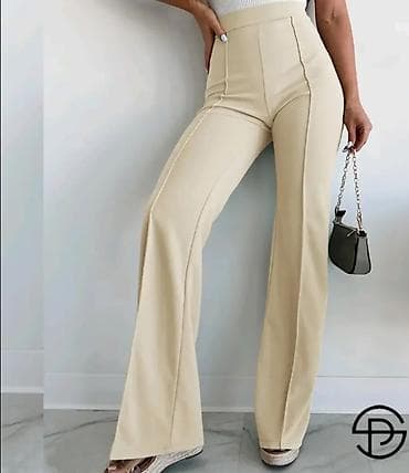 Pantalone na ivicu usivenu,visok pojas sa na lalafo.rs Pantalone na ivicu usivenu,visok pojas sa