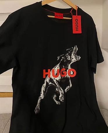 Men's T-shirt Hugo Boss, bоја - Crna na lalafo.rs Men's T-shirt Hugo Boss, bоја - Crna