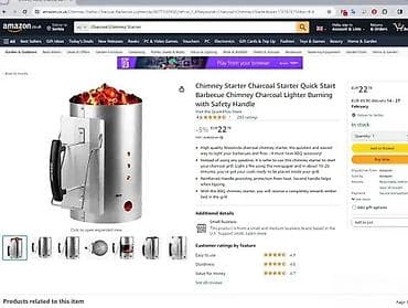 Home & Garden: Dimnjak za brikete/ugalj – Charcoal Chimney Starter (GRILL MEISTER) at lalafo.rs — 2 Home & Garden: Dimnjak za brikete/ugalj – Charcoal Chimney Starter (GRILL MEISTER) — 2