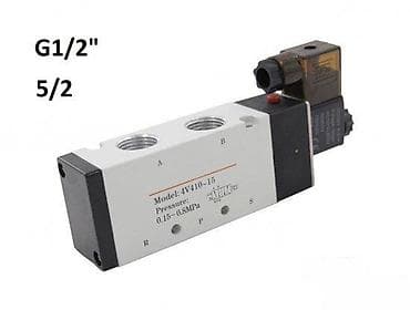 Elektromagnetni pneumatski ventil 5/2, navoj G1/2" - Model: 4V410-15 na lalafo.rs Elektromagnetni pneumatski ventil 5/2, navoj G1/2" - Model: 4V410-15