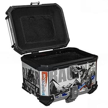 Travel suitcases and bags: Aluminijumski kofer za motor – zadnji top case sa grafičkim printom at lalafo.rs — 2 Travel suitcases and bags: Aluminijumski kofer za motor – zadnji top case sa grafičkim printom — 2