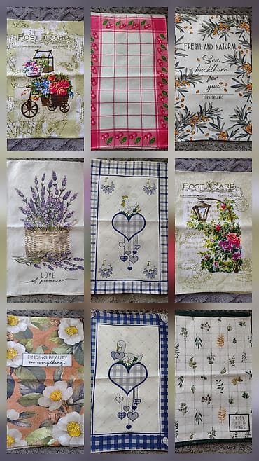 Kuhinjske krpe sa štampom – razni dekorativni motivi - Materijal na lalafo.rs — 3 Kuhinjske krpe sa štampom – razni dekorativni motivi - Materijal — 3