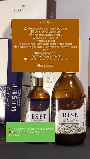 Beauty & Care: LifeUp prirodni dodaci ishrani – RISE, RESET i IMMUNO KIDS Šta je at lalafo.rs — 1 Beauty & Care: LifeUp prirodni dodaci ishrani – RISE, RESET i IMMUNO KIDS Šta je — 1