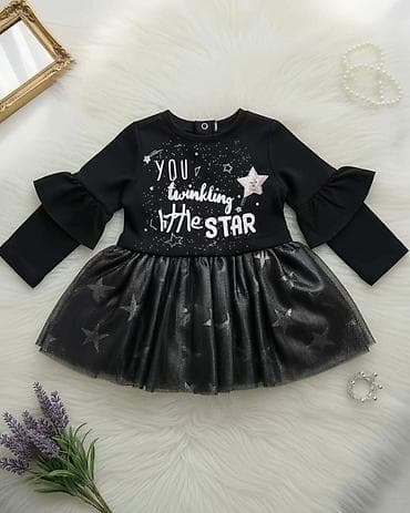 🖤✨ Crna bebi haljinica sa zvezdicama ✨🖤 Preslatka haljinica sa at lalafo.rs 🖤✨ Crna bebi haljinica sa zvezdicama ✨🖤 Preslatka haljinica sa