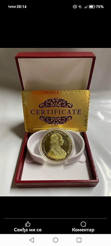 🪙🪙🪙 Franc Jozef dukati 24K pozlata 🪙🪙🪙 🪙 Uz dukat dobijate Sertifikat na lalafo.rs 🪙🪙🪙 Franc Jozef dukati 24K pozlata 🪙🪙🪙 🪙 Uz dukat dobijate Sertifikat