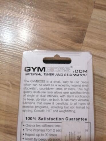 Ostalo: GYMBOSS intervalni tajmer i štoperica - Kompaktan, jednostavan za na lalafo.rs — 4 Ostalo: GYMBOSS intervalni tajmer i štoperica - Kompaktan, jednostavan za — 4