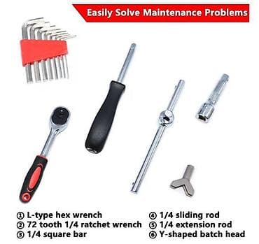 Set nasadnih ključeva i bitova 1/4" – 131 komada u koferu - na lalafo.rs — 9 Set nasadnih ključeva i bitova 1/4" – 131 komada u koferu - — 9