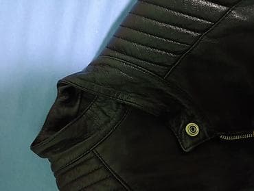 Ženska kožna jakna u biker stilu – crna - Materijal: prirodna koža na lalafo.rs — 4 Ženska kožna jakna u biker stilu – crna - Materijal: prirodna koža — 4