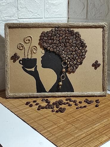 Ručne dekorativne slike sa temom kafe - Set originalnih zidnih na lalafo.rs — 3 Ručne dekorativne slike sa temom kafe - Set originalnih zidnih — 3