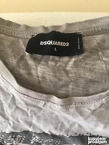 Original DSQUARED2 majica L 100% cotton Ramena 48cm duzina 75cm Made na lalafo.rs — 3 Original DSQUARED2 majica L 100% cotton Ramena 48cm duzina 75cm Made — 3