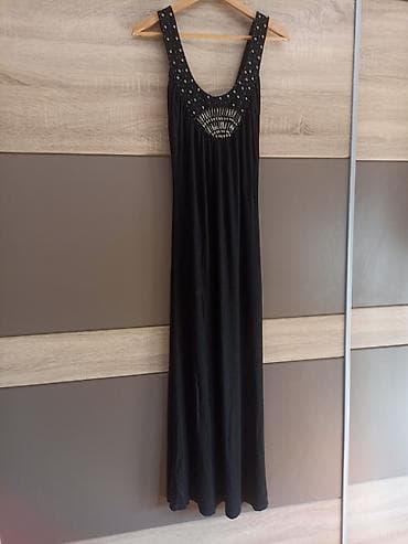 divide haljina tunika: Duga ženska crna maksi haljina, idealna za letnje dane i večernje at lalafo.rs — 1 divide haljina tunika: Duga ženska crna maksi haljina, idealna za letnje dane i večernje — 1