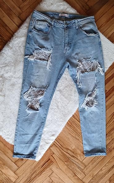 pantalone butiku ali: Svetloplave farmerke marke Ghiaccio & Limone sa ukrasnim rupama i na lalafo.rs — 1 pantalone butiku ali: Svetloplave farmerke marke Ghiaccio & Limone sa ukrasnim rupama i — 1