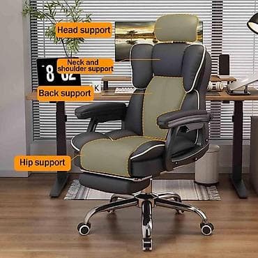 Office Furniture: Ergonomska kancelarijska/gaming stolica sa naslonom za noge - at lalafo.rs — 2 Office Furniture: Ergonomska kancelarijska/gaming stolica sa naslonom za noge - — 2