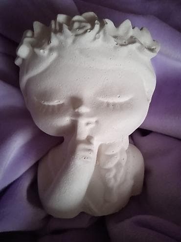 Dekorativne gipsane figurice i saksije – neofarban model za kreativno na lalafo.rs — 2 Dekorativne gipsane figurice i saksije – neofarban model za kreativno — 2