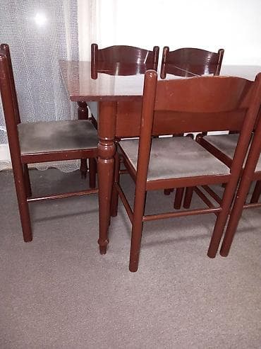 Kids' furniture: Trpezarijski set – drveni sto na razvlačenje + 6 stolica Na prodaju at lalafo.rs — 5 Kids' furniture: Trpezarijski set – drveni sto na razvlačenje + 6 stolica Na prodaju — 5