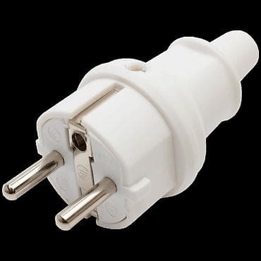 Strujni utikač šuko, ravni, gumirani, IP44. Napon: 250 V~, Struja na lalafo.rs Strujni utikač šuko, ravni, gumirani, IP44. Napon: 250 V~, Struja