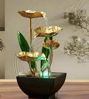 Dekorativna stočna fontana – lotus kaskada sa LED svetlom - Elegantna na lalafo.rs — 3 Dekorativna stočna fontana – lotus kaskada sa LED svetlom - Elegantna — 3