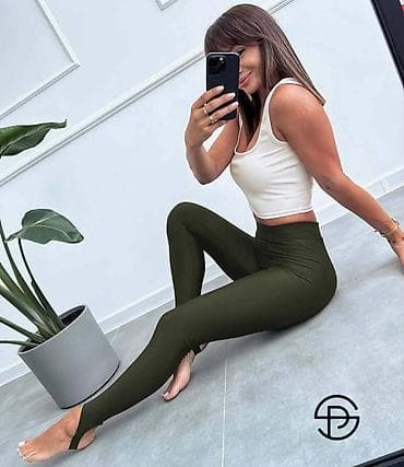 Ženske stretch helanke od likre sa remenčićem ispod stopala (stirrup na lalafo.rs — 1 Ženske stretch helanke od likre sa remenčićem ispod stopala (stirrup — 1